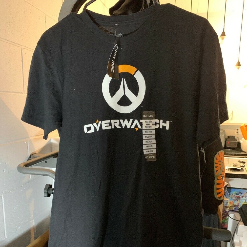 Overwatch Video Gamer Logo Shirt Black Blizzard T-